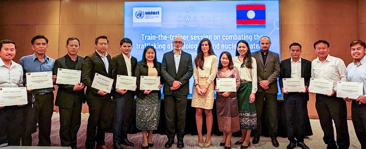 CONTACT Train-The-Trainer in Nuclear Security in Lao, 5 August 2022.