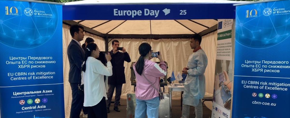 EU CBRN CoE Risk Mitigation Initiative presented its achievements in Central Asia during the Europe Day celebrations in Tashkent