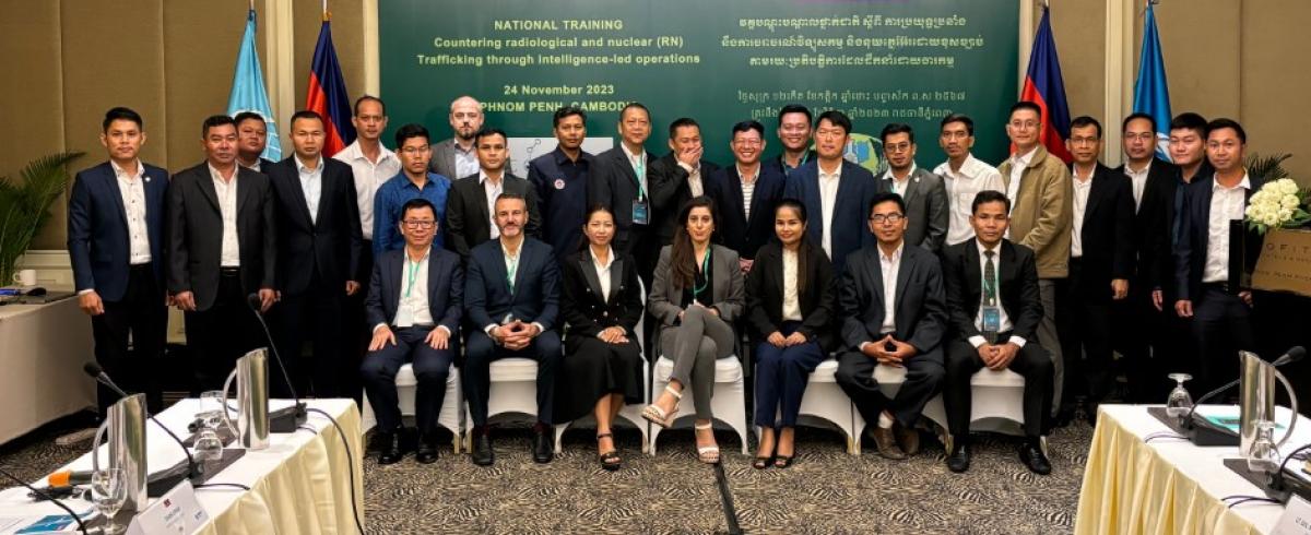 Participants attending the training exercise in Cambodia